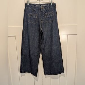 Old Navy High Rise Baggy Wide Leg Size 2 Petite Jeans